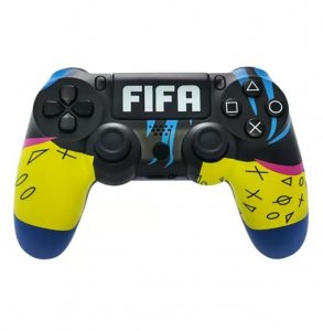 Doubleshock FIFA ασύρματο Gamepad για PS4 μαύρο – κίτρινο