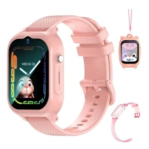 Αδιάβροχο Παιδικό Smartwatch 4G με Εντοπισμό GPS LBS και Βιντεοκλήσεις - Awei - Ροζ