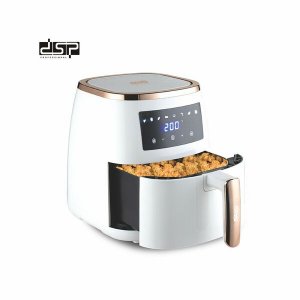 DSP Iσχυρή Φριτέζα Αέρος 1500W με Αποσπώμενο Κάδο 5.5lt και Ρυθμιζόμενο Θερμοστάτη Λευκή - Air Fryer KB 2082