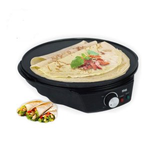 DSP Επαγγελματική Ηλεκτρική Κρεπιέρα 1200W με Ρύθμιση Θερμοκρασίας Μαύρο - Crepe Maker KC3018