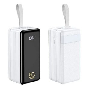 Remax 80.000mAh Powerbank Quick Fast Charging σε Λευκό Χρώμα
