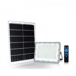 Arrango Αδιάβροχος Ηλιακός Προβολέας 300W LED IP65 με Φωτοβολταϊκό Πάνελ και Χειριστήριο