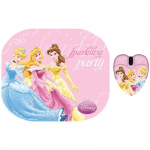 Σετ Mini Ποντίκι και Mouse Pad PRINCESS