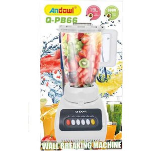 Andowl Ηλεκτρικό Μπλέντερ 680W 1.5L με Λεπίδα από Ανοξείδωτο Ατσάλι