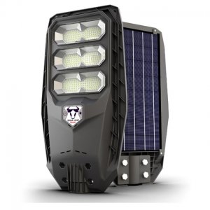 Ηλιακός Αδιάβροχος Προβολέας LED Δρόμου 300W με Πάνελ