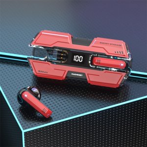 Ασύρματα Ακουστικά Bluetooth Hi-Fi με Θήκη Φόρτισης Κόκκινο - Andowl