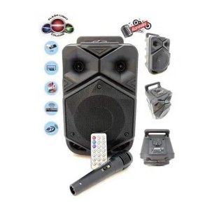 Bluetooth Ηχείο Με Καραόκε 6,5 και Μικρόφωνο - USB,SD Player &amp; LED Φωτισμό