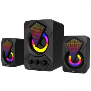 Σετ Ηχείων Υπολογιστή με Subwoofer 2.1 RGB 5+3Wx2 - AERBES