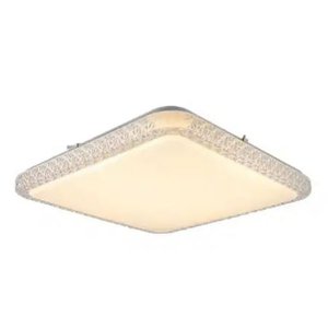 Μοντέρνα Μεταλλική Πλαφονιέρα Οροφής 43x43cm με Ενσωματωμένο LED 3000-6500K – Λευκό