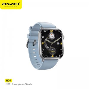 Αδιάβροχο Έξυπνο Ρολόι - Smartwatch με Bluetooth, Παλμογράφο, Βηματομετρητή και Ασύρματη Φόρτιση - Μπλε Awei