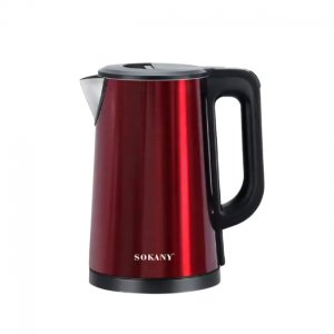 Ηλεκτρικός Βραστήρας 1500W 2,5 Λίτρα   Κόκκινο - SOKANY