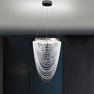 Κρεμαστό LED Φωτιστικό Οροφής 35W - Πολυέλαιος με Κρυστάλλους 6500K - Universo