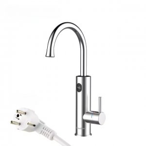 Ηλεκτρικός Ταχυθερμαντήρας 3300W - Βρύση INOX με Οθόνη LED