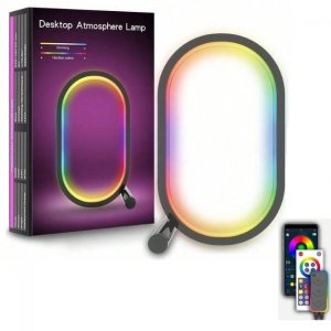 RGB LED Επιτραπέζιο Κυκλικό Φωτιστικό με Λειτουργία Μουσικής - Με Τηλεχειριστήριο, WiFi και App TUYA