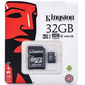 Κάρτα Μνήμης Kingston MICROSDXC 32GB CLASS 10 και Αντάπτορας SD Plus U1 80MB/s