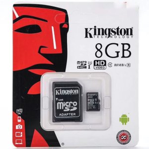 Κάρτα Μνήμης Kingston MICROSDXC 8GB CLASS 10 και Αντάπτορας SD Plus U1 80MB/s