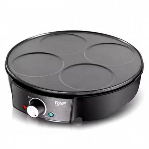 RAF Ηλεκτρική Συσκευή για Pancakes 1200W με 4 Θέσεις και Αντικολλητικές Πλάκες