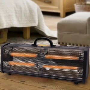 Ηλεκτρικός Θερμοπομπός Χαλαζία 1000W με 2 Σκάλες και Λαβή Μεταφοράς