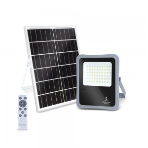 Aigostar Αδιάβροχος Ηλιακός Προβολέας LED 300W Ψυχρό Λευκό 6500K με Τηλεχειριστήριο και Ενσωματωμένη Μπαταρία