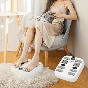 Συσκευή Χαλάρωσης και Μασάζ Ποδιών με Δόνηση και Θερμότητα – Automatic Roller Foot Massager Λευκό