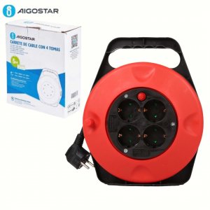 Μπαλαντέζα Καρούλι 4 Θέσεων με Καλώδιο 5m – Aigostar