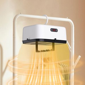 Πτυσσόμενη Ηλεκτρική Απλώστρα Κρεμαστή 600W για Γρήγορο Στέγνωμα Ρούχων - Drying Heater