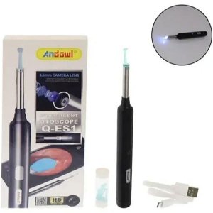 ANDOWL Επαναφορτιζόμενο Ωτοσκόπιο Wi-Fi USB με Κάμερα και Φακό LED - Intelligent Otoscope Q-ES1