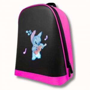 Σακίδιο LED Aδιάβροχο – Smart LED Backpack - Φούξια