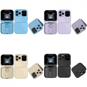 Αναδιπλούμενο Κινητό Τηλέφωνο i16 Pro Flip Phone με 2 Κάρτες Sim, Bluetooth &amp; HD Camera