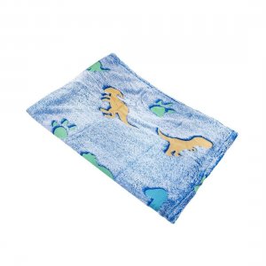 Κουβέρτα για Παιδιά Fleece με Δεινόσαυρους 116x157εκ. Φωσφορίζουσα Μπλε