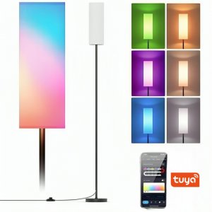 Smart Επιδαπέδιο Φωτιστικό RGB LED 165cm με Τηλεχειριστήριο &amp; APP