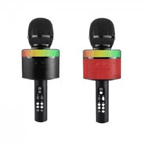 Ασύρματο Μικρόφωνο Karaoke με Led, Ενσωματωμένο Ηχείο και Εφέ Ήχου