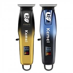 Kemei Επαναφορτιζόμενη Κουρευτική Μηχανή 5W με Οθόνη LCD