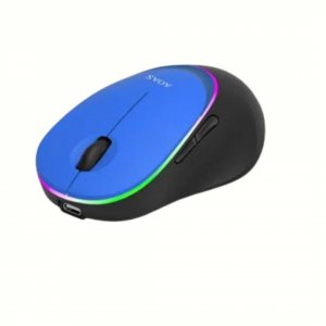 Ασύρματο Ποντίκι USB 2.4G &amp; Bluetooth με Επαναφορτιζόμενη Μπαταρία - Μπλε