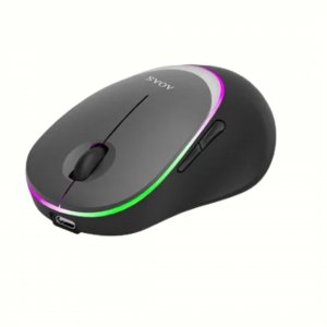 Ασύρματο Ποντίκι USB 2.4G &amp; Bluetooth με Επαναφορτιζόμενη Μπαταρία - Γκρι