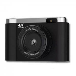 Ψηφιακή Κάμερα 4K με Ανακλινόμενη Οθόνη LCD 2.8″ και Μπαταρία 1300mAh - Μαύρο