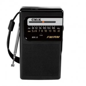 Retro Φορητό Ραδιόφωνο AM-FM Μαύρο - CMiK