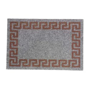 Πατάκι Εισόδου με Αντιολισθητική Βάση 40 x 60cm - Γκρι Κόκκινο