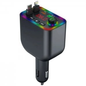 Φορτιστής Αυτοκινήτου με FM Transmitter, LED Οθόνη και Διπλές Θύρες USB - Andowl