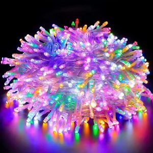 Χριστουγεννιάτικα Λαμπάκια 200 LED - 10m Πολύχρωμος Φωτισμός για Σπίτι και Κήπο