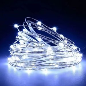 Χριστουγεννιάτικα Λαμπάκια 280LED 19m Λευκού Ψυχρού Φωτισμού με 8 Λειτουργίες