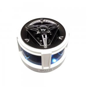 Mini Ασύρματο Bluetooth Μαγνητικό Ηχείο με LED RGB, 5W Ήχος, FM, USB και Κάρτα TF σε Λευκό Χρώμα