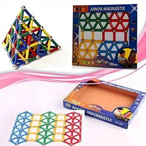 Σετ 103pcs Μαγνητικοί Ράβδοι &amp; Μπίλιες Κατασκευών – Παιδικό Παιχνίδι Magnastix