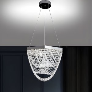 Κρεμαστός Πολυέλαιος LED 35W με Κρύσταλλα 2800LM - 45x120cm - Universo