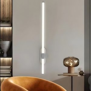 Φωτιστικό Τοίχου LED 12W Ψυχρού Λευκού με Minimal Γραμμικό Σχεδιασμό - Universo