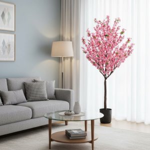 Τεχνητό Διακοσμητικό Φυτό 220cm Ροζ