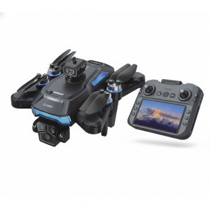 Drone με κάμερα, οθόνη, διπλό χειριστήριο και LED φωτισμό