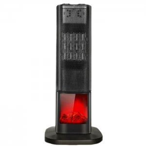 Κεραμικός Θερμαντήρας Χώρου 1800W με 3D Εφέ Φλόγας, Αθόρυβη Λειτουργία &amp; ECO Mode - Andowl