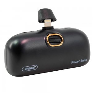 ANDOWL Mini Lightning  Powerbank 6500mAh με Οθόνη Μπαταρίας – Μαύρο