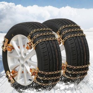 Σετ 8x Αντιολισθητικές Δέστρες Επιβατικού Αυτοκινήτου από Ανοξείδωτο Ατσάλι